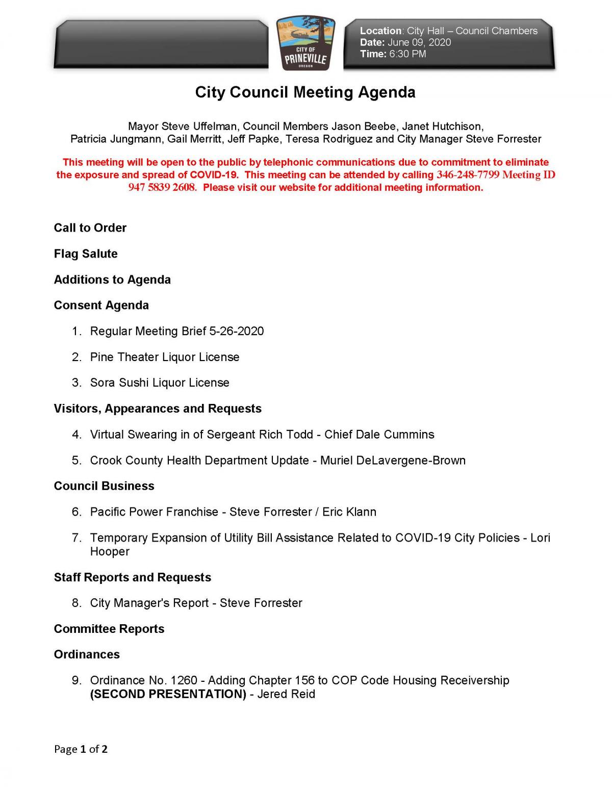 Full Agenda Can be Seen under Agenda